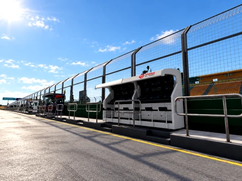F1 Australian Grand Prix Albert Park Melbourne Circuit 3D Model