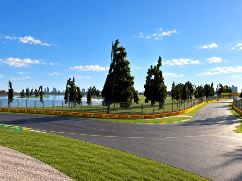 F1 Australian Grand Prix Albert Park Melbourne Circuit 3D Model