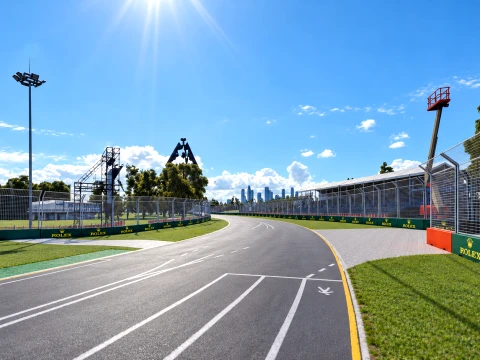F1 Australian Grand Prix Albert Park Melbourne Circuit 3D Model