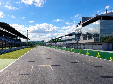 Hungaroring Circuit - F1 Hungarian Grand Prix 3D Модель
