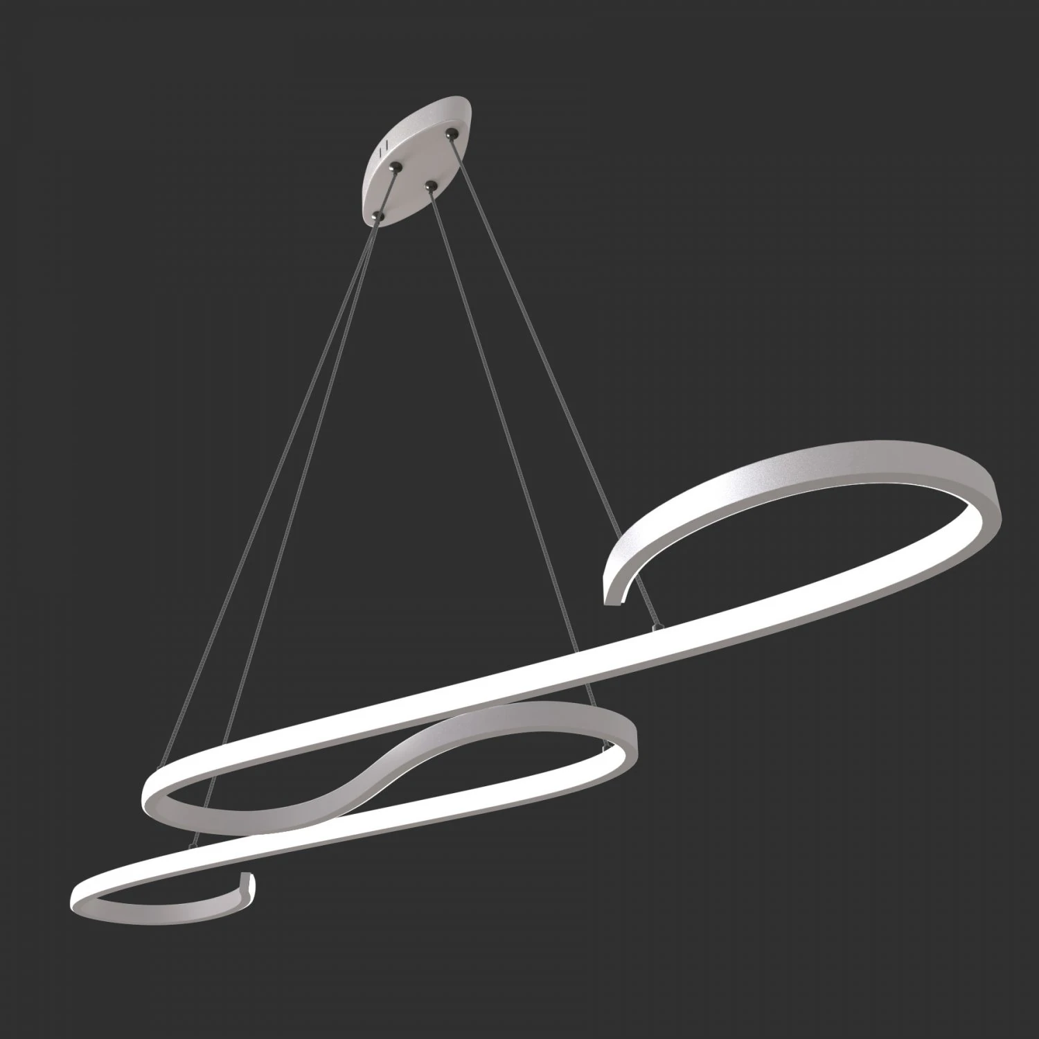 led suspension 8 3D Model .c4d .max .obj .3ds .fbx .stl .blend