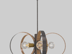 bronze chandelier 46425-07 by livex lighting 3D Model