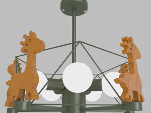 giraffe chandelier 3D 模型