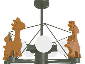 giraffe chandelier Model 3D