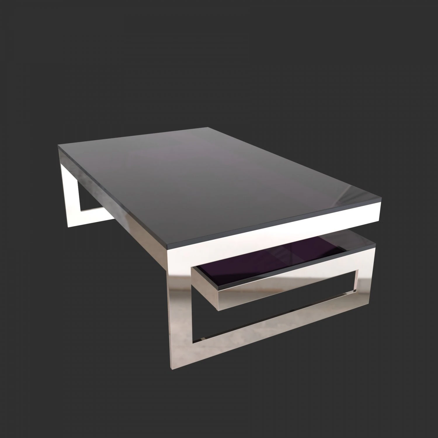 guy lefevre coffee table 1970 3D Model .c4d .max .obj .3ds .fbx .stl .blend 