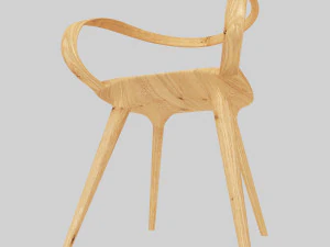 modern wood chairs for your dining room 3D Model