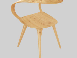 modern wood chairs for your dining room 3D मॉडल