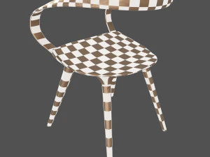 modern wood chairs for your dining room 3D Model
