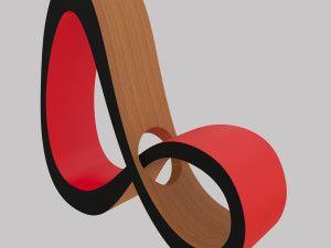 ribbon armchair - infinite 3D Model