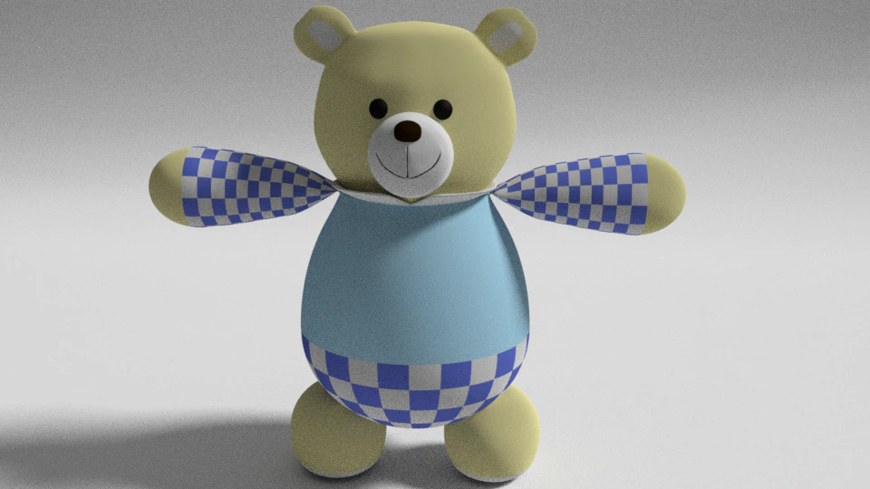 Oso de peluche 3D Model .c4d .max .obj .3ds .fbx .stl .blend