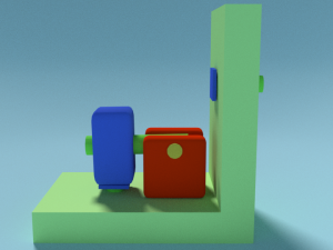 animated toy hammer low poly 3D Model