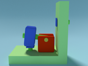 animated toy hammer low poly 3D Model