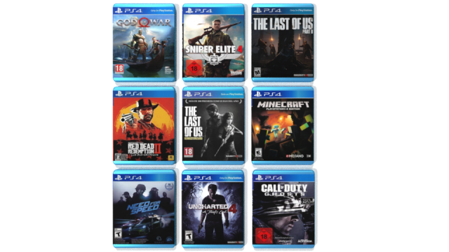 Playstation 4 games - juegos de playstation 4 3D Model .c4d .max .obj .3ds .fbx .stl .blend 