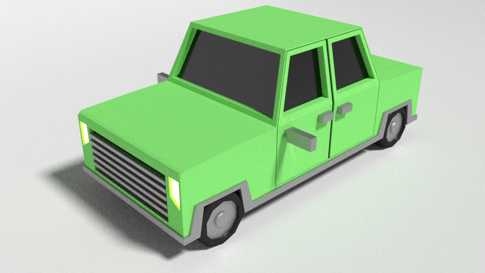 mobil poli rendah Model 3D .c4d .max .obj .3ds .fbx .stl .blend 