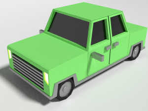 car low poly 3D-Modell