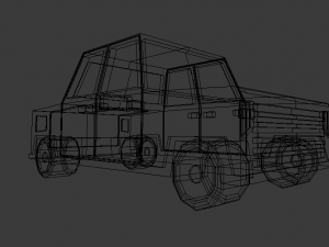 car low poly Model 3D