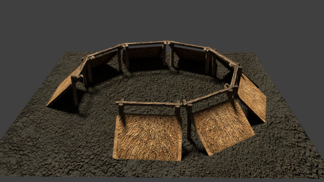 shabono low poly 3D Model .c4d .max .obj .3ds .fbx .stl .blend 