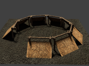 shabono low poly 3D 模型