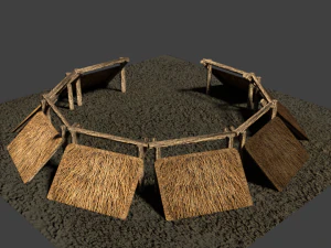 샤보노 로우 폴리 3D 모델