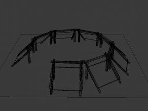 shabono low poly 3D Model