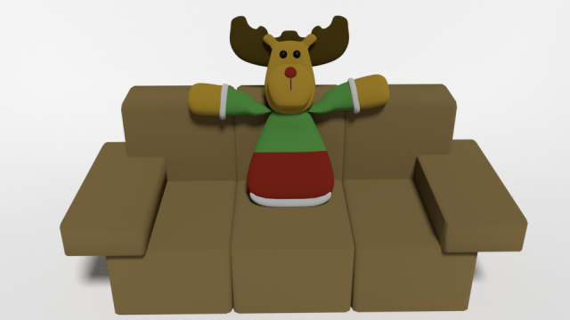 Christmas teddy peluche navideo 3D Model .c4d .max .obj .3ds .fbx .stl .blend