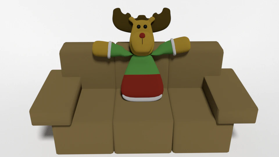 Christmas teddy peluche navideo 3D Model .c4d .max .obj .3ds .fbx .stl .blend