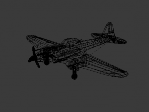Il-2 fighter plane il-2 avin de combate 3D Model