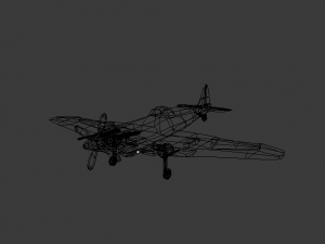 Supermarine spitfire warplane avin de guerra Modèle 3D