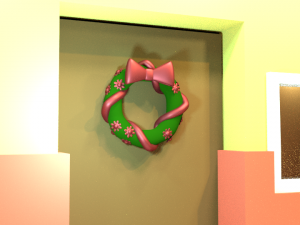 christmas wreath corona de navidad 3D 模型
