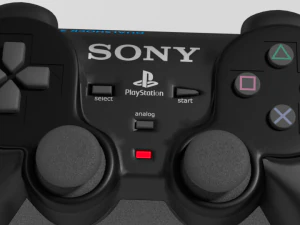 Dualshok 2 ps2 controller-control de ps2 3D Model