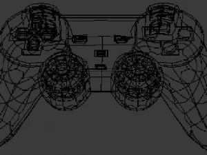 Dualshok 2 ps2 controller-control de ps2 3D Model
