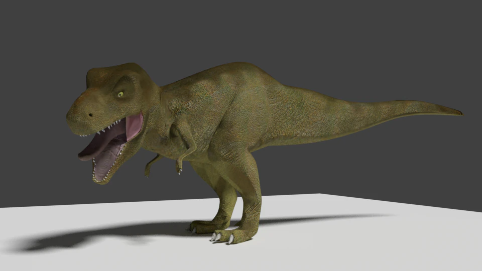 Mezcla de T-rex 3ds stl Modelo 3D .c4d .max .obj .3ds .fbx .stl .blend