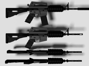 Rifle Colt M4A1 3D Модель