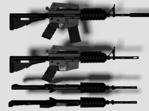 Rifle Colt M4A1 3D Model