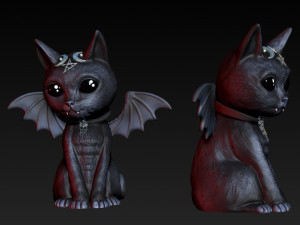 Vampire cat 3D Print Model