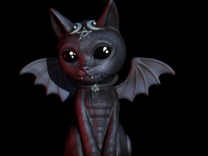 Vampire cat 3D प्रिंट मॉडल