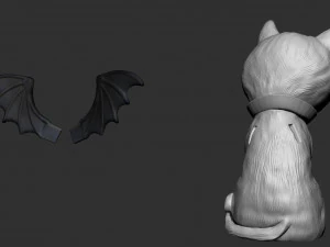 Vampire cat 3D Print Model