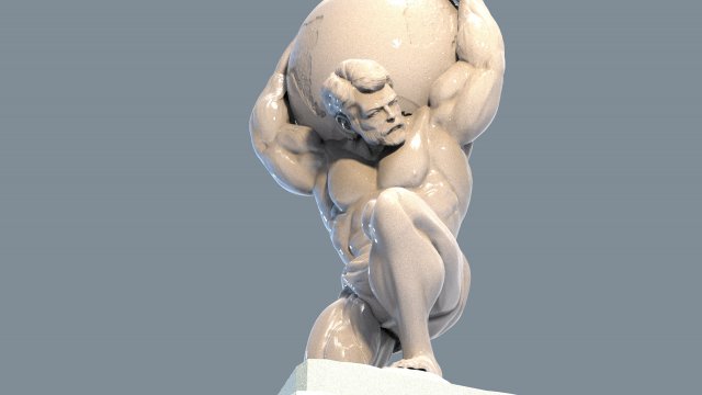 Atlas statues 3D Print Model .c4d .max .obj .3ds .fbx .stl .blend 
