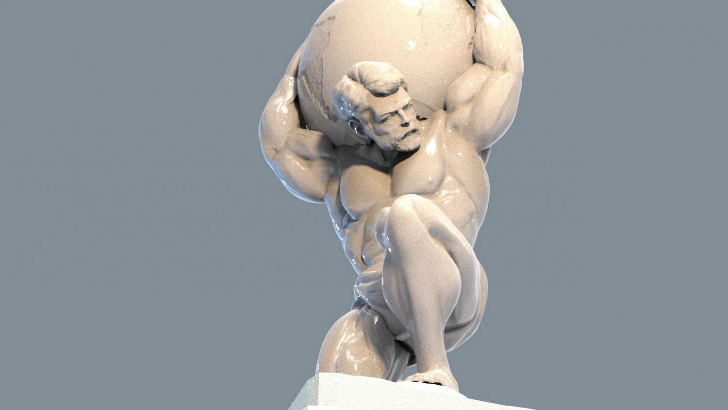 Atlas statues 3D Print Model .c4d .max .obj .3ds .fbx .stl .blend 
