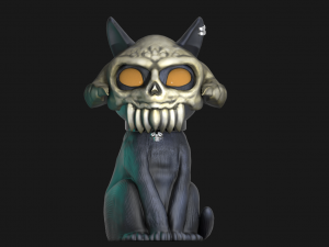 Skull cat 3D प्रिंट मॉडल