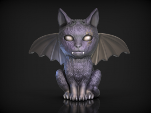 Gargoyle cat 3D Print Model
