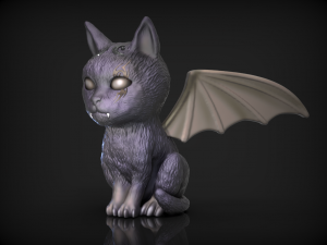 Gargoyle cat Model Cetak 3D