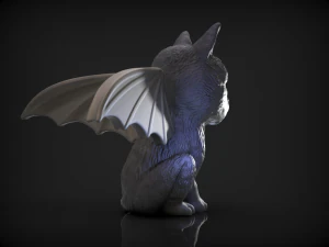 Gargoyle cat 3D Print Model