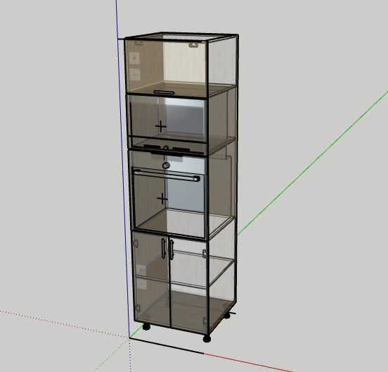 estojo alto com forno Modelo 3D .c4d .max .obj .3ds .fbx .stl .blend 
