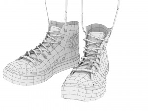 shoes old school 3D Model