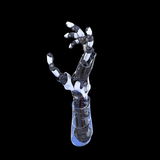 robot wrist Model 3D .c4d .max .obj .3ds .fbx .stl .blend 