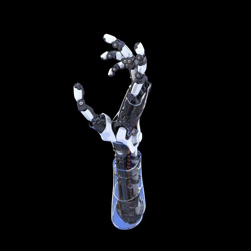 robot wrist 3D Model .c4d .max .obj .3ds .fbx .stl .blend 