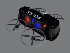 copter - police flashing light 3D Модель