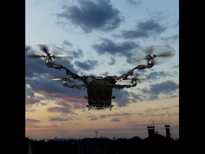 passenger quadcopter 3D Model