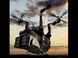 passenger quadcopter 3D Model